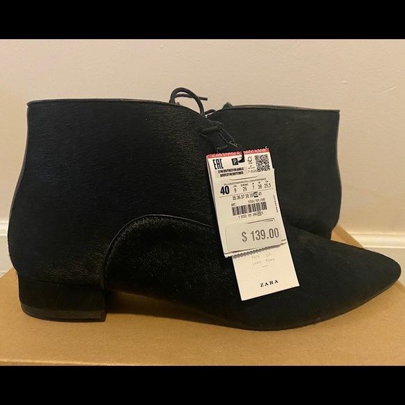 Zara Leather Ankle Booties - Picture 3 of 9